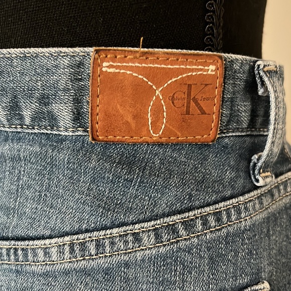 Calvin Klein blue jean skirt - Picture 5 of 8